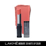 Buy Lakme Absolute 3D Lipstick, Peach Pinch (3.6 gm) - Purplle