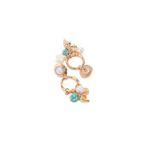 Buy Lilly & Sparkle Alloy Gold Toned Pearl Studded Multi Drop Charms Earrings For Women - Purplle