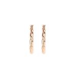 Buy Lilly & Sparkle Alloy Gold-Toned Twisted Circular Hoop Earrings For Women - Purplle