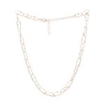 Buy Lilly & Sparkle Alloy Gold Toned Paper Clip Chain Necklace For Women - Purplle