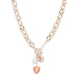 Buy Lilly & Sparkle Alloy Gold Toned Big Chunky T Necklace With Colored Charms For Women - Purplle