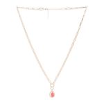 Buy Lilly & Sparkle Alloy Gold Toned Chunky Petite Link Chain Necklace With Colored Drop For Women - Purplle