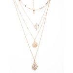 Buy Lilly & Sparkle Alloy  Gold Toned Necklace With Diverse Pendant For Women - Purplle