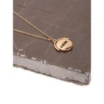 Buy Lilly & Sparkle Alloy Gold Toned Delicate Necklace Karma Pendant For Women - Purplle
