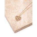 Buy Lilly & Sparkle Alloy Gold Toned Diamond Studded Heart Pendant Necklace For Women - Purplle