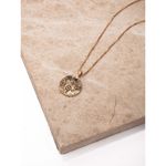 Buy Lilly & Sparkle Alloy Gold Toned Box Chain With Disk Shaped Pendant Necklace For Women - Purplle