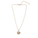 Buy Lilly & Sparkle Alloy Gold Toned Box Chain With Disk Shaped Pendant Necklace For Women - Purplle