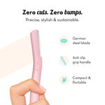 Buy Plush Flawless & Reusable Face & Eyebrow Razor for Women – Pack of 3 | Also for Upperlips, Forehead, Sideburns and Eyebrow | Painless and Instant Hair Removal at Home - Purplle