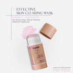Buy Sanfe Promise Glo Clay Vitamin E Mask Stick With Niacinamide For Face | For Glowing Skin, Blackheads, Oil Control & Anti-Acne, 30gm, Pink - Purplle