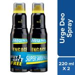 Buy Engage Urge Deodorant For Men, Citrus and Woody, Skin Friendly Deo, 220 ml each Body Spray (Pack of 2) - Purplle