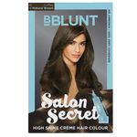 Buy BBLUNT Salon Secret High Shine Creme Hair Colour Coffee, Natural Brown 4.31 ( 100 g+8ml) - Purplle