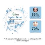 Buy CGG Cosmetics Hydro Boost Overnight Gel Mask with Hyaluronic Acid-3X Hydration & Glowing Skin-All Skin Types (250 g) - Purplle