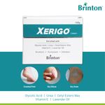 Buy Brinton Xerigo Intense Skin Moisturizing Cream With Exfoliating Ingredients For Cracked Feet, Elbow & Knees, Prevents Moisture Loss, Non-Greasy Quick Absorbing Formula, Lavender (100 g) - Purplle