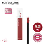 Buy Maybelline New York Super Stay Matte Ink Liquid Lipstick, Lasts Up to 16H - 170 Initiator, 5 ml - Purplle