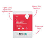Buy The Derma co.1% Kojic Acid + Arbutin Face  Sheet Mask with Kojic Acid & Alpha Arbutin for Glowing Skin 20 g - Purplle