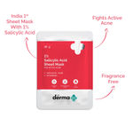 Buy The Derma Co.1% Salicylic Acid Sheet Mask With Salicylic Acid & Allantoin for Acne Prone Skin - 20g - Purplle