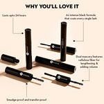Buy SUGAR Cosmetics - Double Date - Extreme Volume Mascara - 01 Blackjack (Black Mascara)- Ultra-Thick Mascara for Dramatic Eyelashes, Transfer Proof, Lasts Up To 24 Hours - Purplle