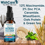 Buy WishCare Advanced Niacinamide Serum for Acne & Excess Oil Control with 2% Zinc PCA, Ceramide, Oats, Green Tea - 30ml - Purplle