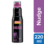 Buy Engage Nudge Deodorant for Men, Spicy and Woody, Skin Friendly Deo, 220 ml Body Spray - Purplle