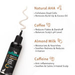Buy mCaffeine Anti-Dandruff Cappuccino Coffee Scalp Lotion | Reduces Itchiness & Flakiness with Natural AHA and| For All Hair Types | 100ml - Purplle
