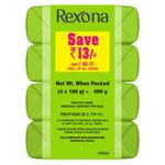 Buy Rexona Coconut and Olive Oil Soap For Silky Smooth Skin, 4X100 g - Purplle