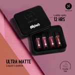 Buy SUGAR Cosmetics Smudge Me Not Mini Liquid Lipstick Sets for Women | Transferproof & Waterproof | Lasts Upto 12+Hours | Pack of 4 - Nude Rules - Purplle