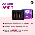 Buy SUGAR Cosmetics Smudge Me Not Mini Liquid Lipstick Sets for Women | Transferproof & Waterproof | Lasts Upto 12+Hours | Pack of 4 - Nude Rules - Purplle