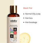 Buy Vedix Customised Ayurvedic Hair Fall Oil | Viruj Hair Fall Oil | For Normal-Oily Scalp| With Coconut + Argan + Tea Tree | For Reducing Hair Fall | For Hair Growth | - Purplle