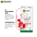 Buy Garnier Hyaluronic Acid Ampoule Face Sheet Mask With Watermelon - For Dull And Extreme Dry Skin (15 g) - Purplle