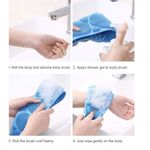 Buy Favon Bath Brush Bathing Belt Body Wash Brush Back Scrubber Body Washer For Dead Skin Removal For Unisex (Multicolor) (100 Gms) - Purplle