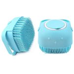 Buy Favon Silicone Soft Cleaning Body Bath Brush With Shampoo Dispenser Plus Back Scrubber Bath Brush Washer For Dead Skin Removal Bath Body (100) Gms) - Purplle