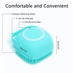 Buy Favon Silicone Soft Cleaning Body Bath Brush With Shampoo Dispenser Plus Back Scrubber Bath Brush Washer For Dead Skin Removal Bath Body (100) Gms) - Purplle