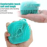 Buy Favon Silicone Soft Cleaning Body Bath Brush With Shampoo Dispenser Plus Back Scrubber Bath Brush Washer For Dead Skin Removal Bath Body (100) Gms) - Purplle