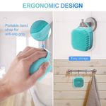 Buy Favon Silicone Soft Cleaning Body Bath Brush With Shampoo Dispenser Plus Back Scrubber Bath Brush Washer For Dead Skin Removal Bath Body (100) Gms) - Purplle