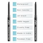 Buy AYA Waterproof Kohl Kajal, Jet Black, Set of 2 (0.28 g + 0.28 gm) - Purplle