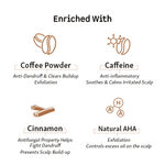 Buy mCaffeine Ultimate Anti-Dandruff Kit with Coffee Scalp Scrub and Cappuccino Shampoo | Controls Dandruff and Exfoliates Scalp with Natural AHA and Rosemary| SLS and Paraben Free| All Hair Types | 500 ml - Purplle