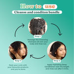 Buy Fix My Curls Cleansing Shampoo with Hydrating Deep Conditioner for Curly and Wavy Hair 100 gm Each - Purplle
