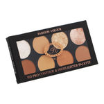 Buy FASHION COLOUR PRO HD CONTOUR & HIGHLIGHTER PALETTE - CH08-3 - Purplle