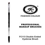 Buy FASHION COLOUR DOUBLE ENDED EYEBROW BRUSH - FC113 - Purplle