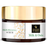 Buy Good Vibes Milk & Oats Skin Firming Scrub | Smoothening, Moisturizing | Vegan, No Parabens, No Sulphates, No Mineral Oil, No Animal Testing (50 g) - Purplle