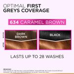 Buy L'Oreal Paris Casting Creme Gloss Hair Color With Glycolic Gloss Complex | Ultra Visible Shade 634 - Caramel Brown | 60ml + 40ml + 60g - Purplle