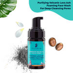 Buy Pilgrim Volcanic Lava Ash Foaming Face Wash with Yugdugu & White Lotus, 120ml - Purplle