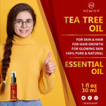 Buy Newish® Tea Tree Essential Oil for Skin Acne, Anti fungal oil, Hair, Aromatherapy 30ml (Pack of 2) - Purplle