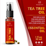 Buy Newish® Tea Tree Essential Oil for Skin Acne, Anti fungal oil, Hair, Aromatherapy 30ml (Pack of 2) - Purplle