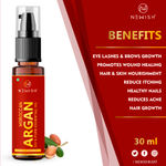 Buy Newish® Moroccan Argan Oil for Hair and Face 30ml (Pack of 2) - Purplle