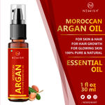 Buy Newish® Moroccan Argan Oil for Hair and Face 30ml (Pack of 2) - Purplle