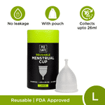 Buy Pee Safe Reusable Menstrual Cup (Large) - No leakage,Rash-Free & Upto 12 Hours protection - Purplle