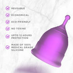 Buy Pee Safe Reusable Menstrual Cup with Medical Grade Silcone for Women - Small - Purplle