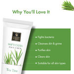 Buy Good Vibes Tea Tree Softening Face Scrub in Tube | Anti-Acne, Oil Free Skin | No Parabens, No Sulphates, No Mineral Oil, No Animal Testing (50 g) - Purplle