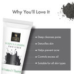 Buy Good Vibes Activated Charcoal Deep Cleansing Face Scrub in Tube (50 g) - Purplle